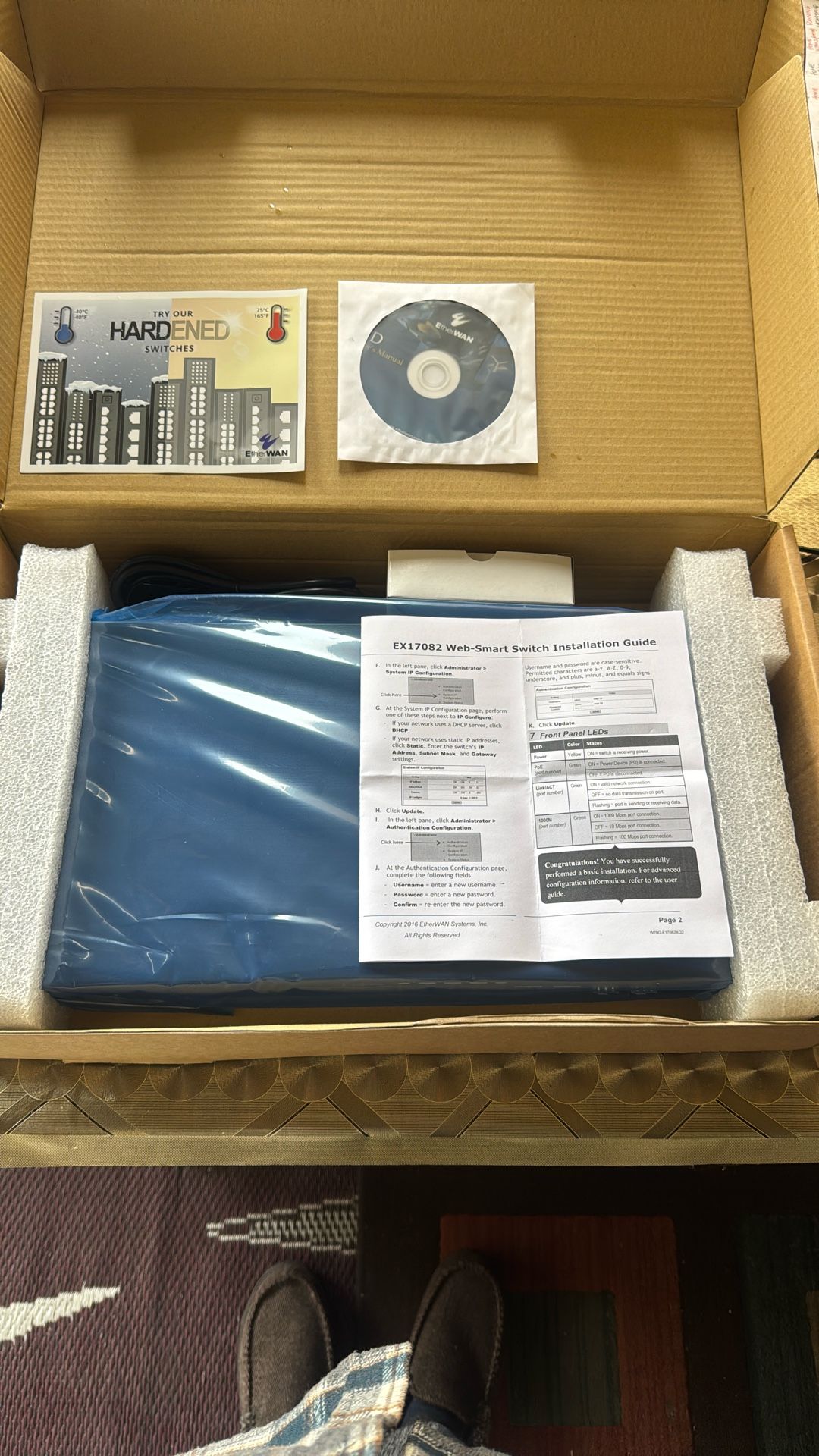 EX17082 Web smart Switch POE+