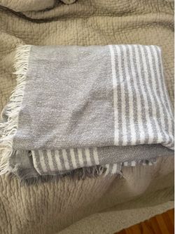 Pottery Barn Fringe Blanket