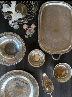 Sterling silver / silver plated pieces - beautiful lot