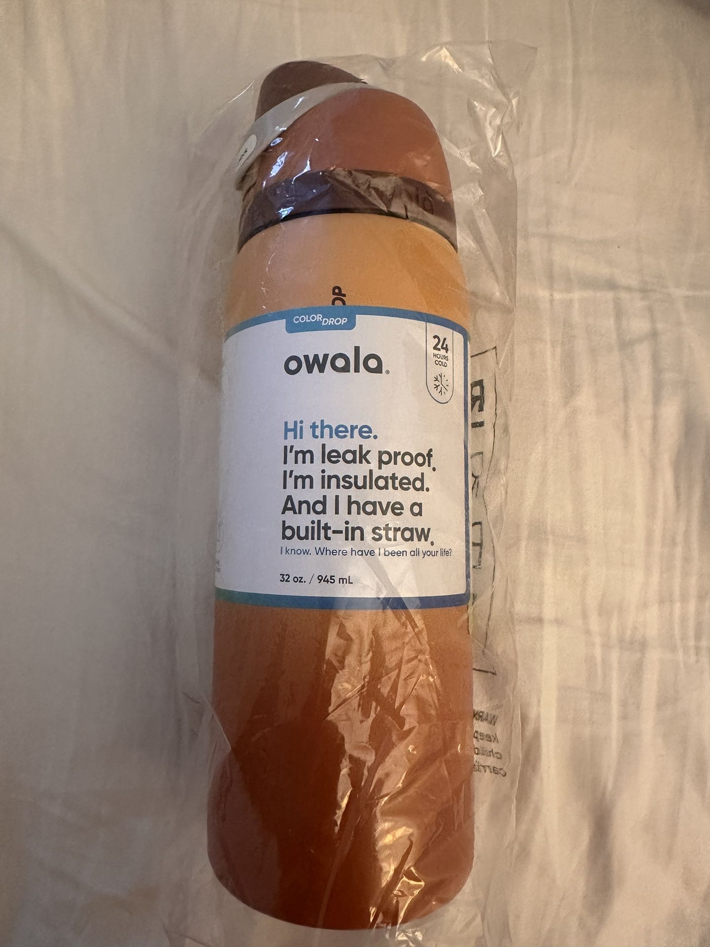 Owala Cinnamon swirl Water Bottle