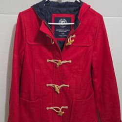 American Eagle Outfitters women's Long Wool Parka coat jacket Size (S)