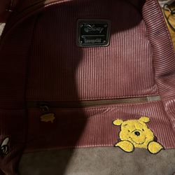 Disney Winnie The Pooh Burgundy Backpack 