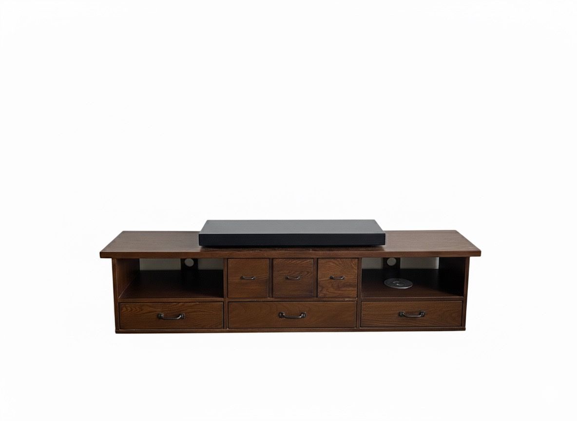 Solid Wood TV Stand/Media Console with Storage