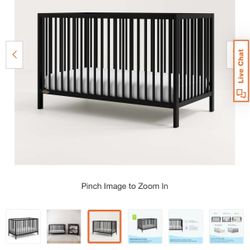 Graco Teddi 5-in-1 Convertible Crib - Black 