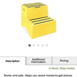 Polyethylene Step Stool - 2 Steps