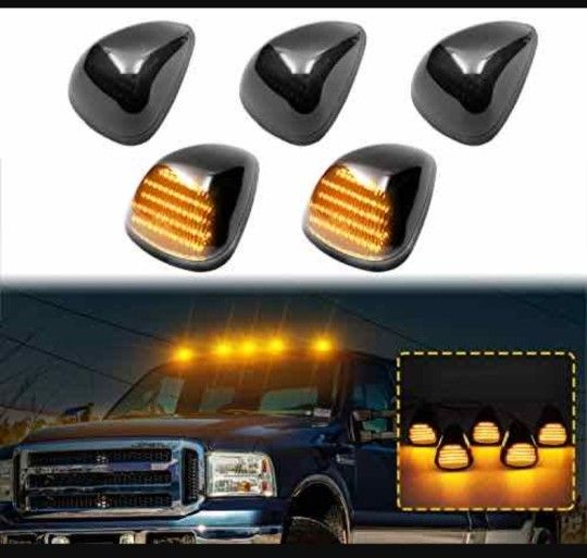 Aexploer LED Cab Roof Marker Lights  BRAND NEW UN BOX! Running Lamp Replacement Assemblies 5PCS (Smoke Lens & Amber Light)