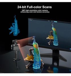 Creality CR-Scan Ferret Pro 3D Scanner for 3D Printing, Upgrade Wireless Handheld Scanner with WiFi 6 Bridge, Anti-Shake Tracking, 30FPS Fast Full Col