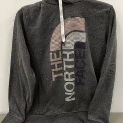 The North Face  Women's Gray Pink  Hoodie Sweatshirt Size Large 