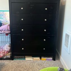 Sturdy black dresser