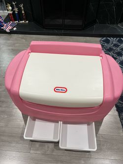 Little Tikes pink and white Toy Chest