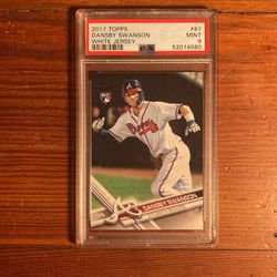Dansby Swanson PSA9 Topps 2017 No.87