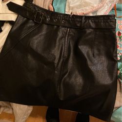 Black Leather Skirt