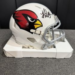 Kurt Warner Signed Arizona Cardinals Mini Helmet 