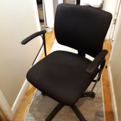 Office Desk Chair Green Black Mesh Frame Rolling Adjustable