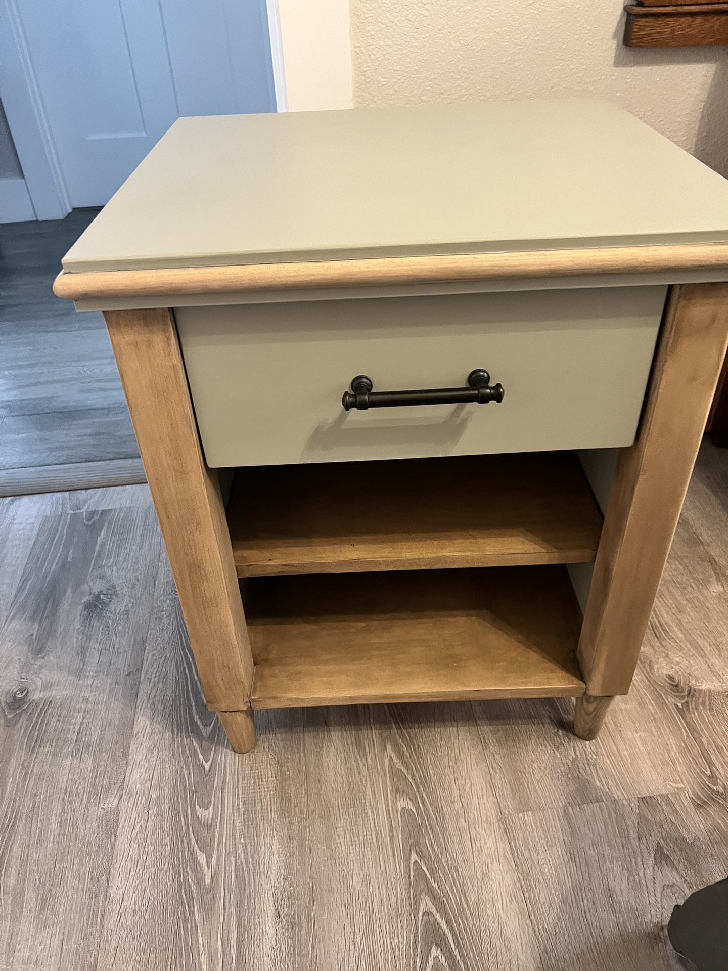 One Drawer Nightstand End Table