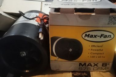 Max-Fan 8" Inline Fan 675 CFM