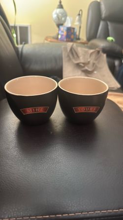 Baileys MINE and YOURS black, Ceramic Irish Cream Cups (Set of 2)