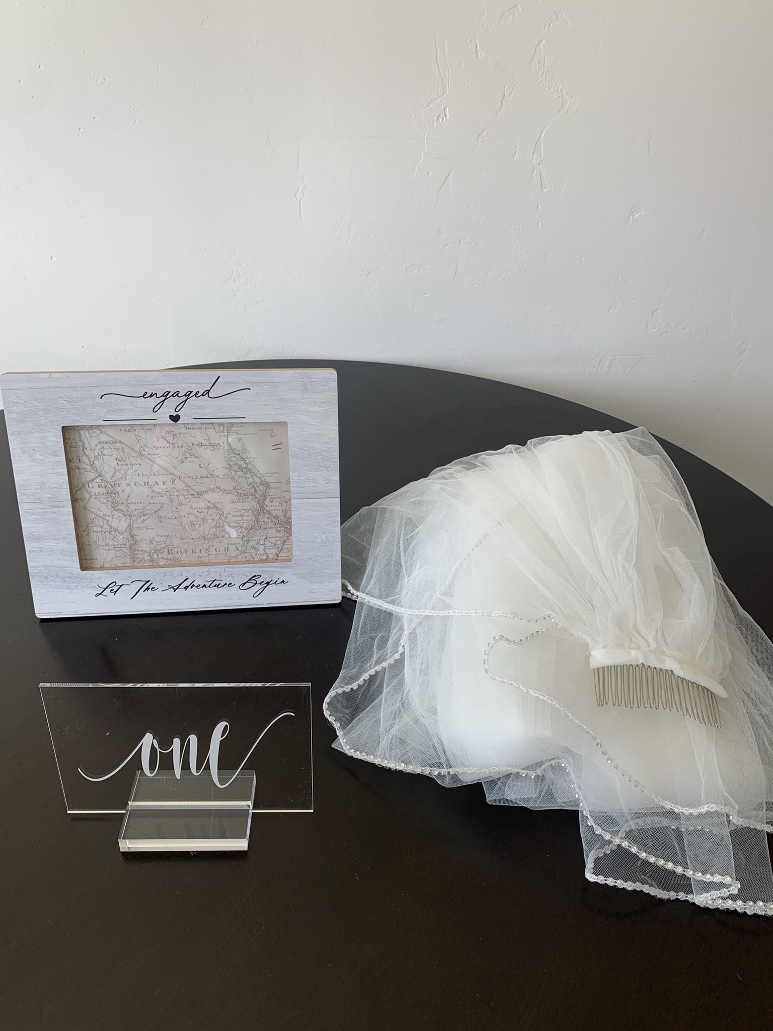 Wedding Robes, Cathedral Veil, Table Numbers, Engaged Frame