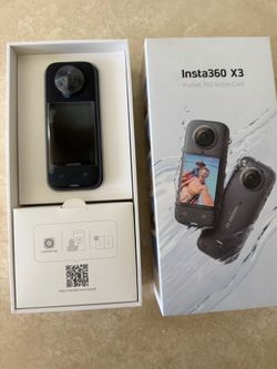 Insta360 X3-360 Action Camera with 5.7K 360 Active HDR Video, 4K Single-Lens Camera, Waterproof