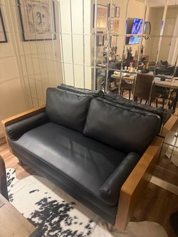 Vegan Leather Loveseat