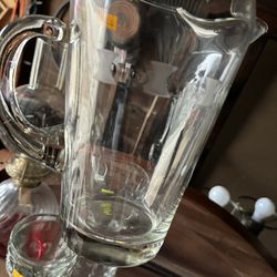 Glass Pitchers The Price I’m Posting Is For One Pitcher  You Tell Me Which One