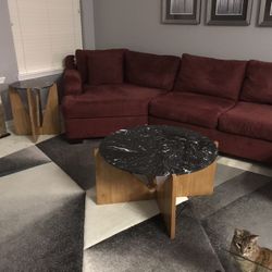 Coffee Table & End Table.   Real Marble. 