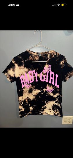 Tie Dye V-neck baby girl tee
