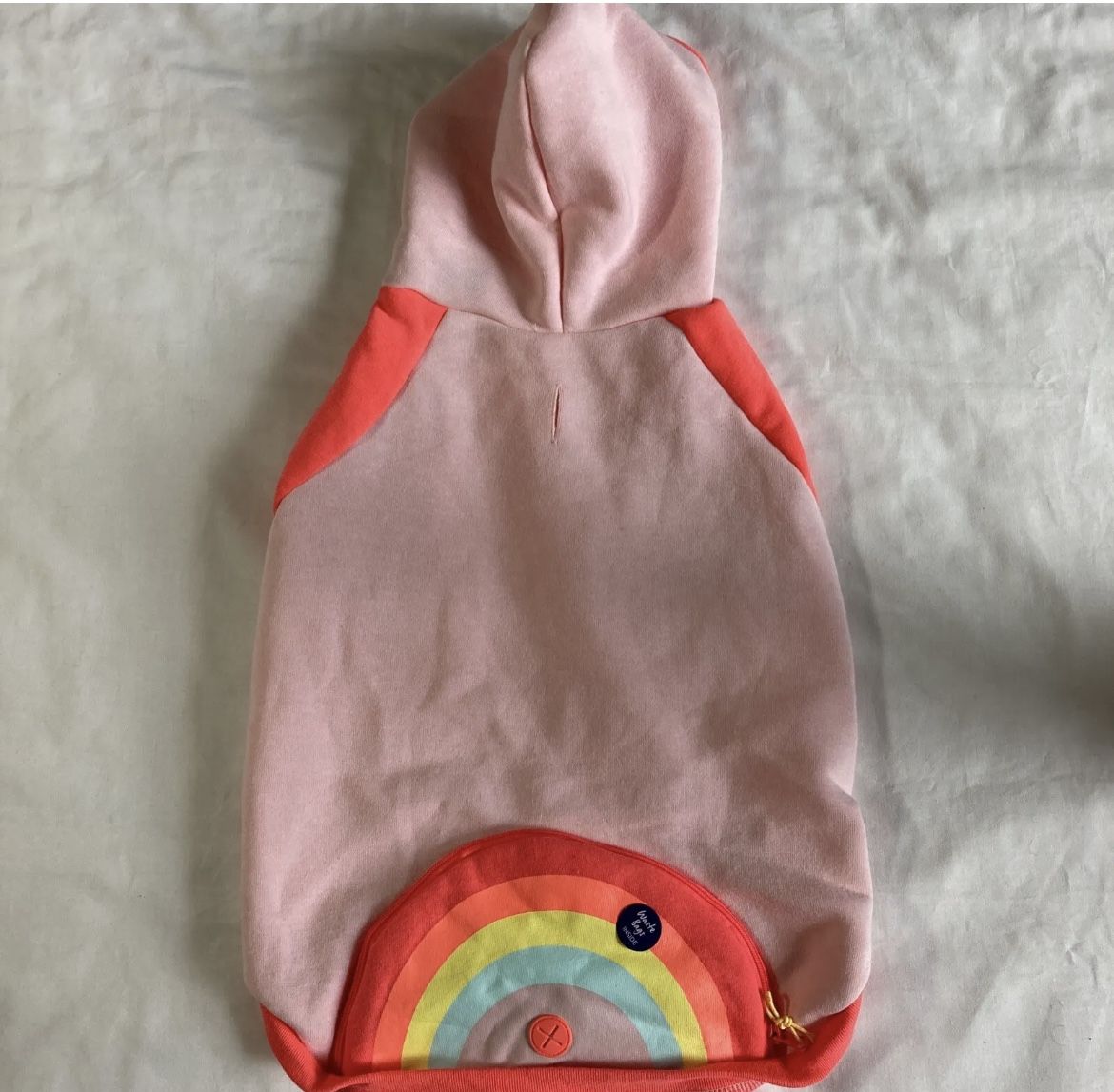 Top Paw Rainbow Hoodie Pride Month Sz L With poop bags NWT