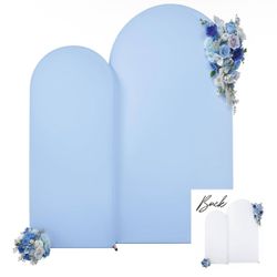 Blue and White Arch Backdrop Cover Size:used Once 
