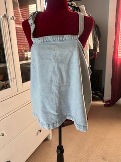 Light Blue Denim  Halter top