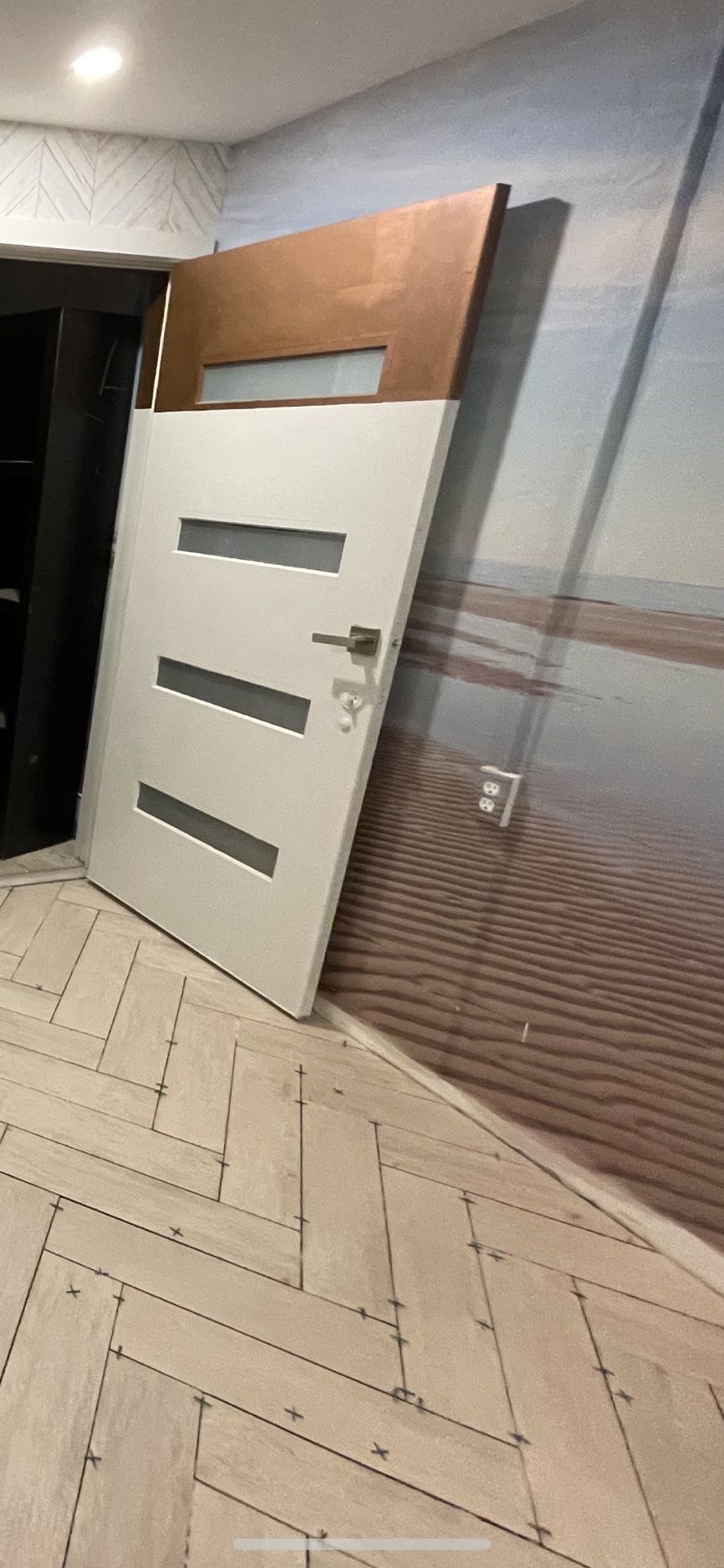 TILE 85 Sq Ft Traffic Master Grey Wood