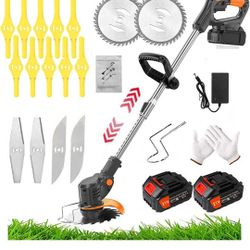 6" Electric  Trimmer 21 V 3in 1 Mower No String 