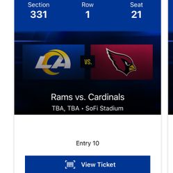 Rams; Lions; Cardinals; Sofi; Tickets 