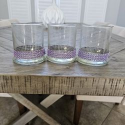 Flower Vases 4 Inches  Tall By 3 Diameter  