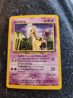 Pokémon TCG Girafarig Neo Genesis 58/111 Regular Unlimited Common