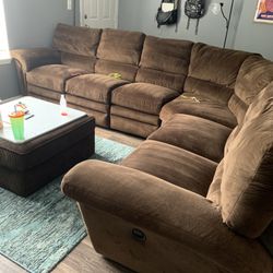 Large Ashley Sectional w/ Recliners