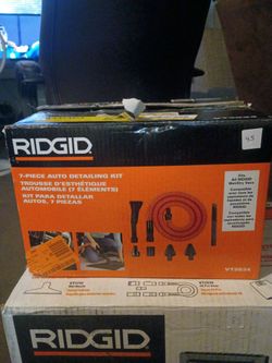 Ridgid 7 piece auto detailing kit