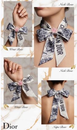 Women twilly scarf silk 100% brand new authentic with tag women gift regalos mujer