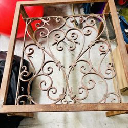 GREAT DEAL! 1950’s Vintage Wrought  Iron Table Base - Stunning Patina! 