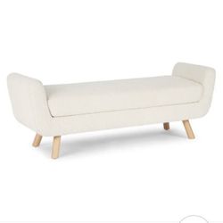 Article Gabriola 60" Bench - Ivory Bouclé