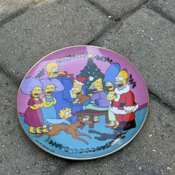 Caroling With The Simpsons Decorative Plate 1991
