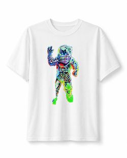 Billionaire Boys Club Multicolor Astronaut Graphic T-Shirt White Men’s Size M