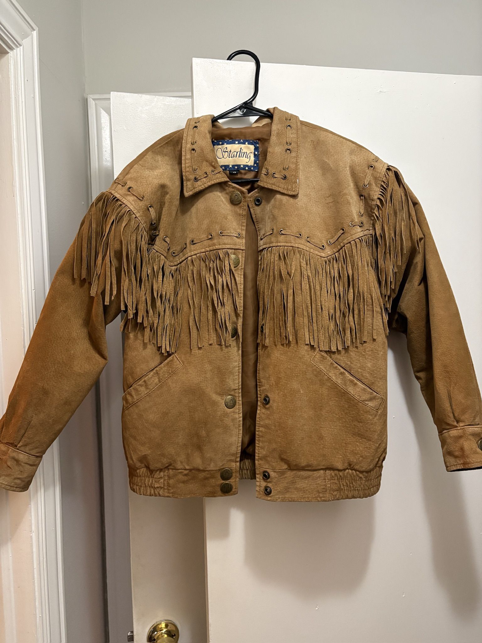 Suede fringe jacket