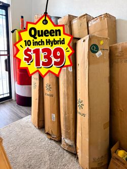 Zinus Queen 10-Inch Hybrid Mattress
