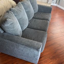 Blue Grey Couch