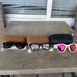 Ray ban meta glasses 2nd gen ($300)  Ray ban meta glasses 2nd gen transition ($340)   Oakley meta glasses ($380)