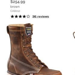 Carolina Work Boots  Size 10.5 