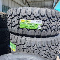 33/12.50/18 TBB Rugged Terrain Tires Installed And Balanced/ Instaladas Y Balanceadas