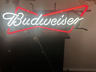 Budweiser Bow tie neon Light