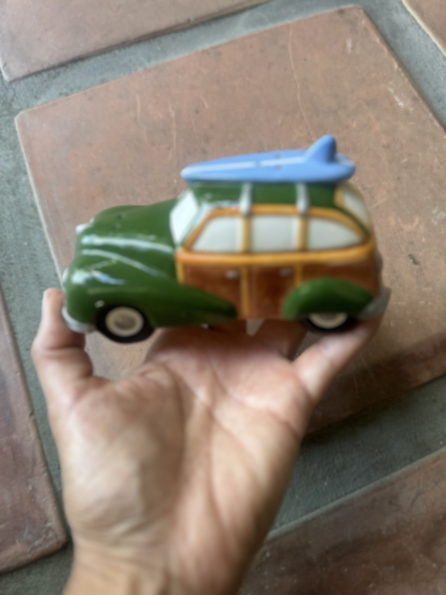 Clay Art Surf's Up Salt & Pepper Shakers